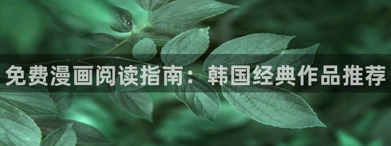 韩漫漫画正版下载：免费漫画阅读指南：韩国经典作品推荐